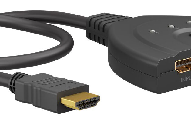 GOOBAY HDMI switch 58487, 3-in σε 1-out, 4K/30Hz, μαύρο