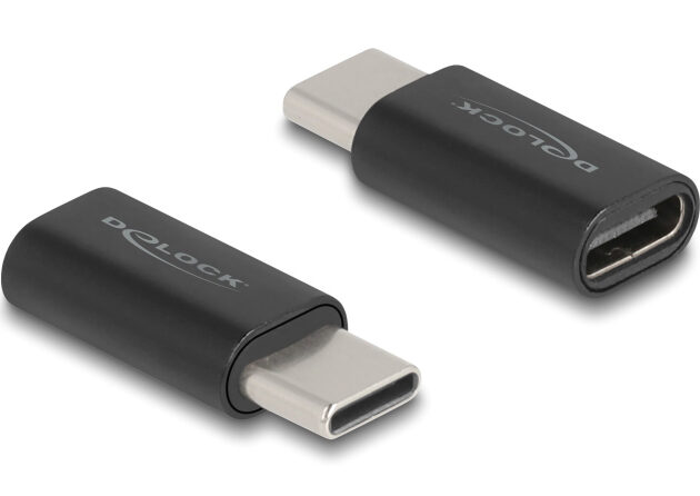 DELOCK αντάπτορας USB-C 60034, αρσενικό σε θηλυκό, 10Gbps, μαύρος
