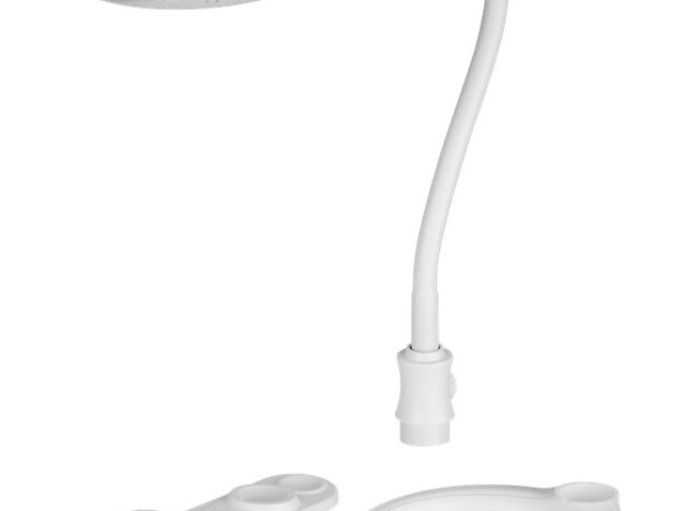GOOBAY μεγεθυντικός φακός 60359 με κλιπ & βάση, LED, 3 διόπτρες, λευκός