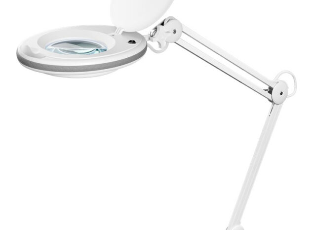 GOOBAY μεγεθυντικός φακός 60361 με σφιγκτήρα, LED, 3 διόπτρες, λευκός