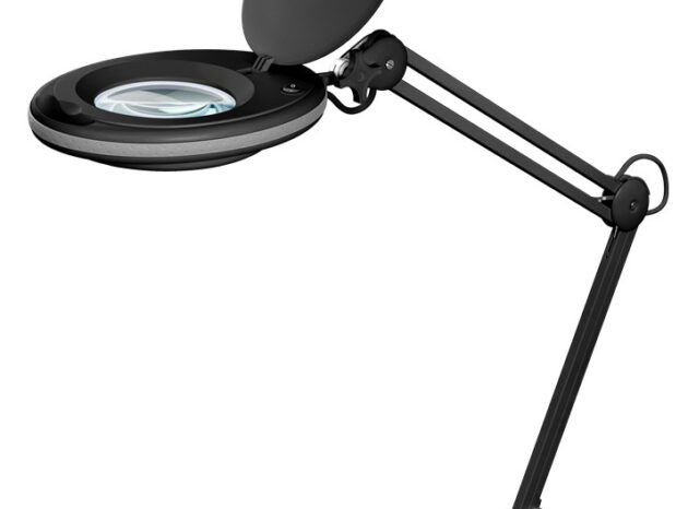 GOOBAY μεγεθυντικός φακός 64989 με σφιγκτήρα, LED, 3 διόπτρες, μαύρος