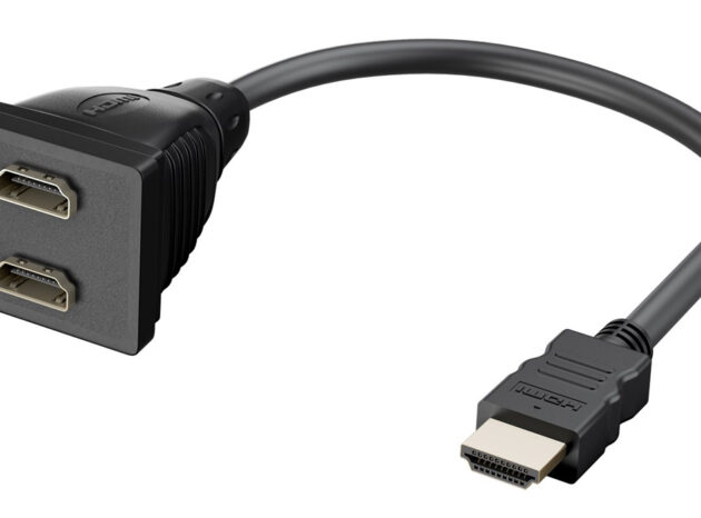 GOOBAY HDMI splitter 68784, 1x input/2x output, 1080p, μαύρο