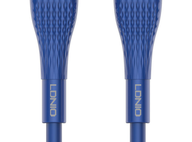 LDNIO καλώδιο USB-C σε USB-C LC672C, 65W PD, 2m, μπλε