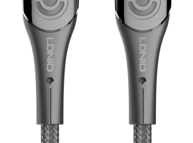 LDNIO καλώδιο USB-C σε USB-C LC861C, 65W PD, 1m, γκρι