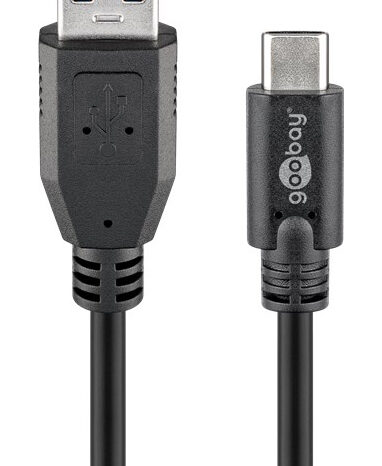 GOOBAY καλώδιο USB σε USB-C 73141, 15W, 5Gbps, 3m, μαύρο