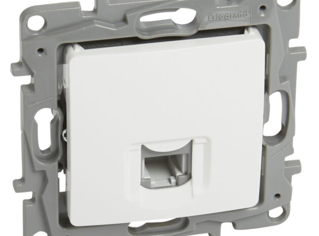 LEGRAND πρίζα RJ11 764569, λευκή