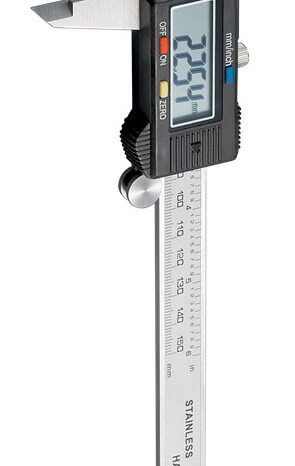 GOOBAY ψηφιακό παχύμετρο 77001, 150cm/6", ασημί