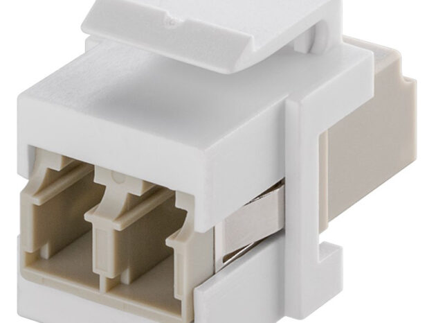 GOOBAY Keystone module οπτικής ίνας 80000, 2x LC-Duplex, λευκό