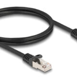 DELOCK καλώδιο RJ50 80187, S/FTP, 26 AWG, 1m, μαύρο