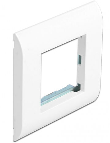DELOCK module βάση πρίζας με frame Easy 45 81300, 80x80mm, λευκό