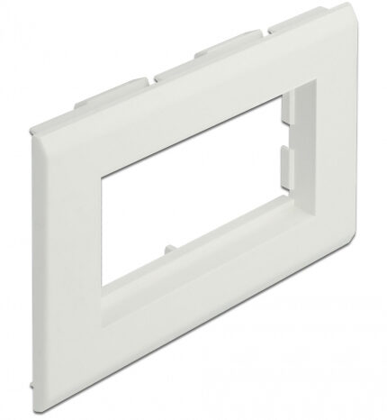 DELOCK module βάση πρίζας Easy 45 81316, 130 x 80 mm, λευκό
