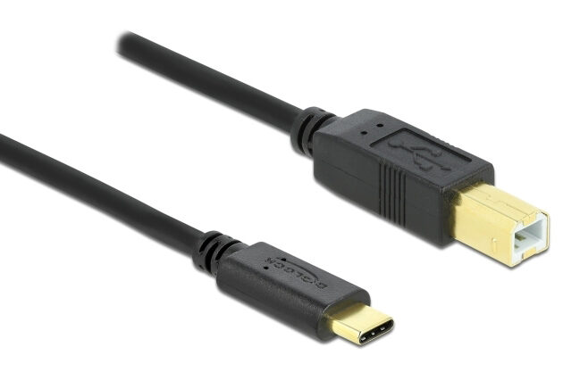 DELOCK καλώδιο USB-C σε USB Type B 83601, 1m, μαύρο