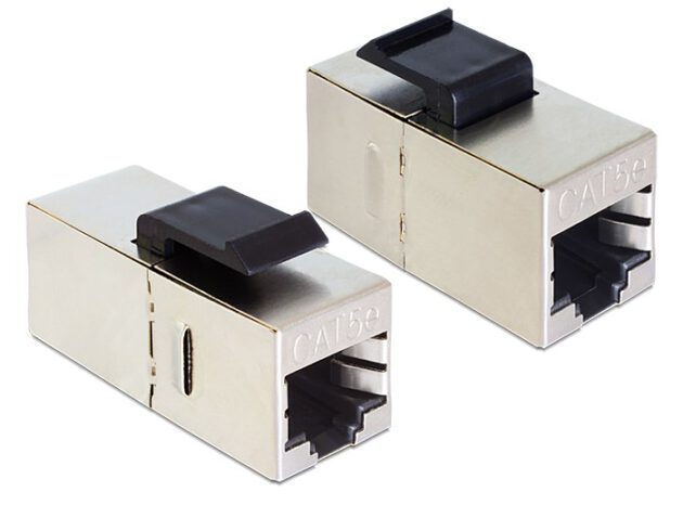 DELOCK Keystone module RJ45 86204, Cat 5e STP, ασημί