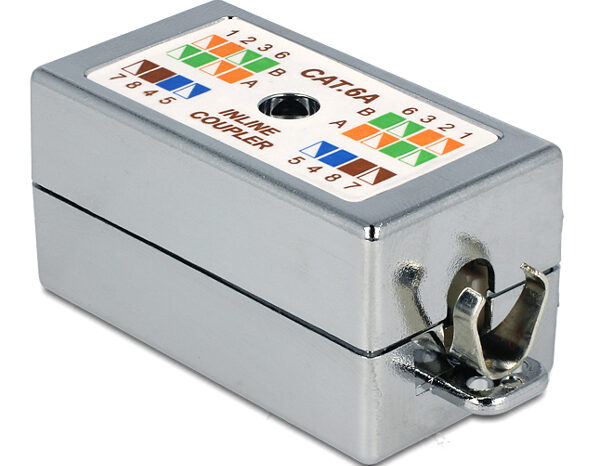 DELOCK κυτίο σύνδεσης καλωδίων δικτύου 86243, Cat 6A LSA, STP, tool-free