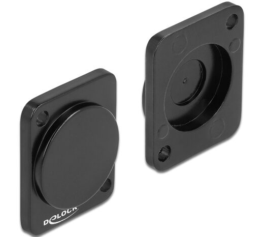DELOCK κάλυμμα 86791 για D-Type υποδοχές, μεταλλικό, μαύρο