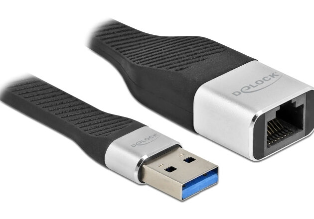 DELOCK αντάπτορας δικτύου 86937, USB, 1000Mbps Ethernet, 13cm, μαύρος