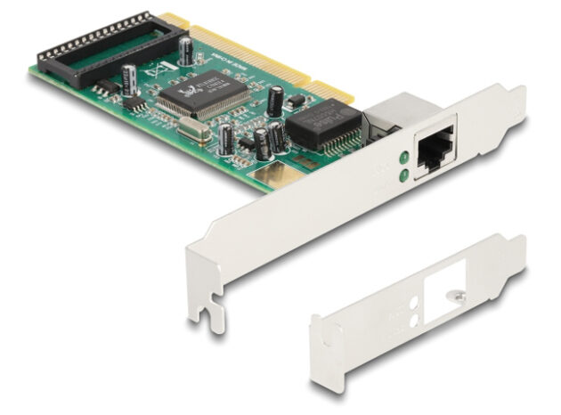 DELOCK κάρτα επέκτασης PCI σε 1x RJ45 Gigabit 88084, 1000Mbps