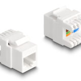 DELOCK keystone module RJ45 σε LSA Cat.6A 88131, toolfree, λευκό