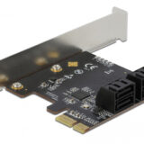 DELOCK κάρτα επέκτασης PCIe σε 4x SATA 90010, 6Gb/s, Low Profile
