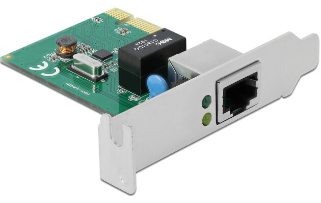 DELOCK κάρτα επέκτασης PCI Express σε RJ45 90381, 1000Mbps, low profile