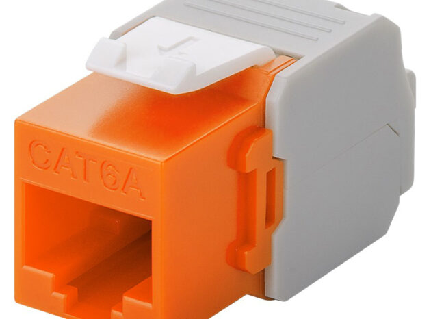 GOOBAY Keystone module RJ45 CAT 6A 90690, UTP, πορτοκαλί