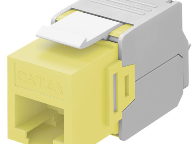 GOOBAY Keystone module RJ45 CAT 6A 90691, UTP, κίτρινο