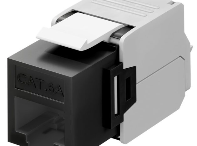 GOOBAY Keystone module RJ45 CAT 6A 90692, UTP, μαύρο