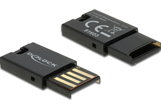 DELOCK USB card reader 91603 για κάρτες μνήμης micro SD, μαύρο