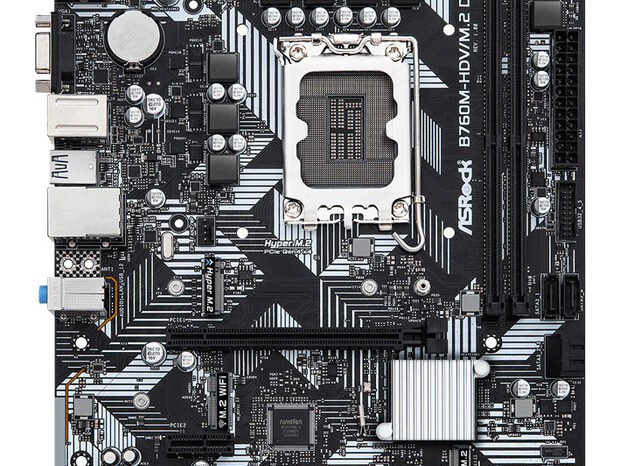 ASROCK μητρική B760M-HDV/M.2 D4, 2x DDR4, s1700, USB 3.2 Gen1, mATX