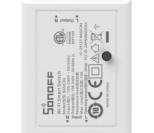 SONOFF smart διακόπτης BASICR4, WiFi, 10A