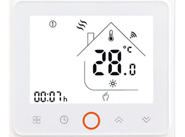Θερμοστάτης αερίου BHT-002-GC, χωνευτός, λευκός