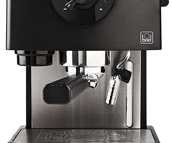 BRIEL μηχανή espresso ES74, 20 bar, μαύρη