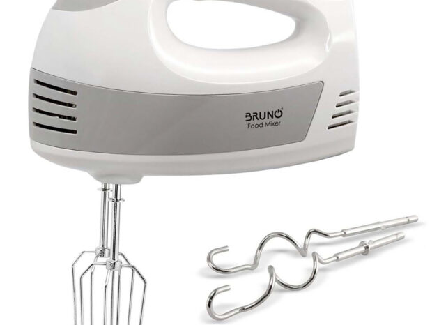 BRUNO μίξερ χειρός BRN-0110, 500W, 5 ταχύτητες & turbo, λευκό