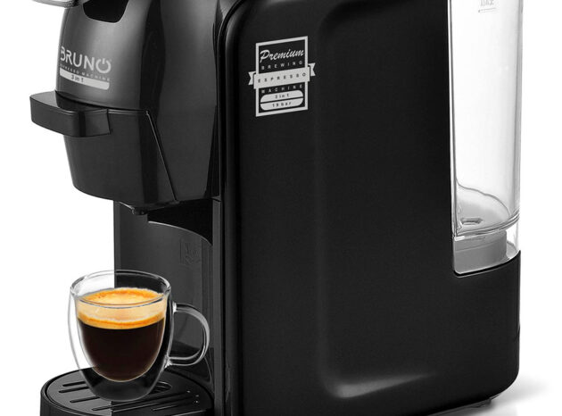 BRUNO καφετιέρα espresso 3 σε 1 BRN-0124, 1450W, 19 bar, μαύρη