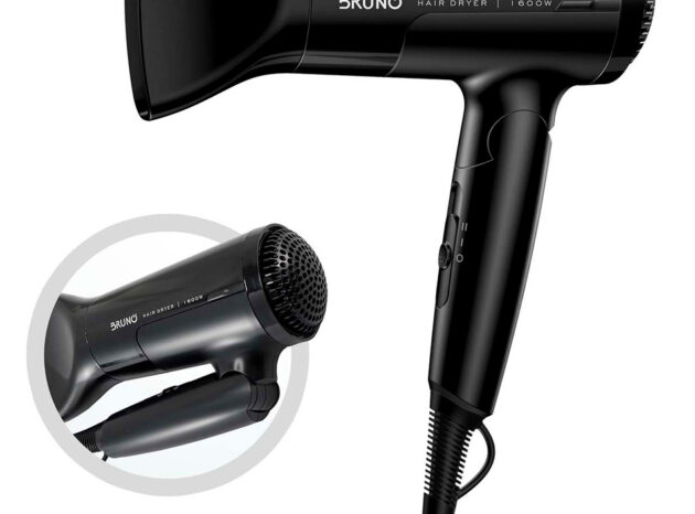 BRUNO σεσουάρ μαλλιών BRN-0153, 1600W, αναδιπλούμενη λαβή, μαύρο