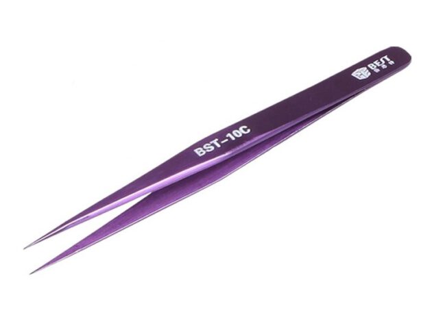 BEST Τσιμπίδα BST-10C, Stainless Steel, ESD, Ίσια