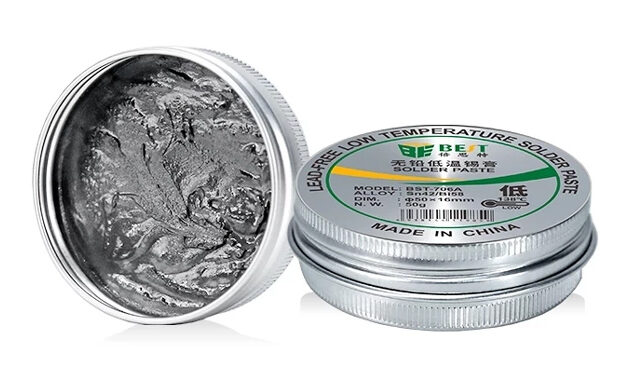 BEST πάστα συγκόλλησης BST-706A, lead-free, low temperature 138°, 50g