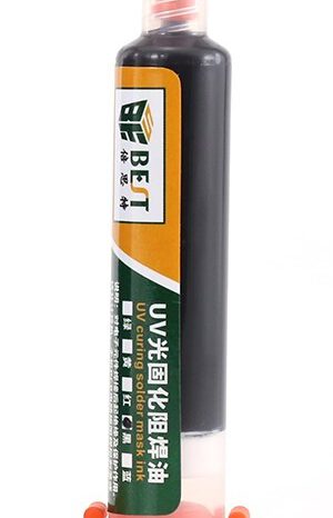 BEST PCB Repairing UV Solder mask ink BST-UVH900, 10cc, μαύρο