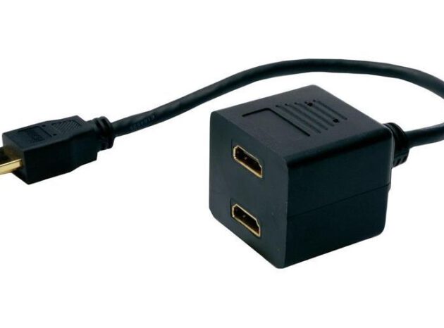 POWERTECH HDMI splitter CAB-H053, 2 σε 1, μαύρο