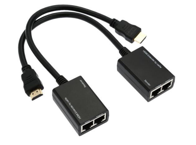 POWERTECH HDMI video extender CAB-H078 μέσω καλωδίου RJ45, 1080p, 30m