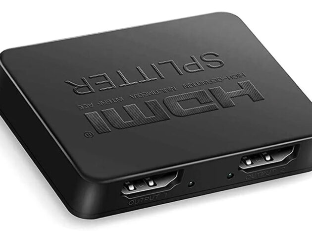 POWERTECH HDMI splitter CAB-H163, 1-in σε 2-out, 4K/30Hz, HDR/HDCP, μαύρο