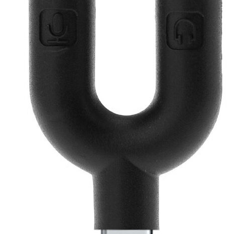 POWERTECH αντάπτορας USB-C σε 2x 3.5mm CAB-J052, μαύρος