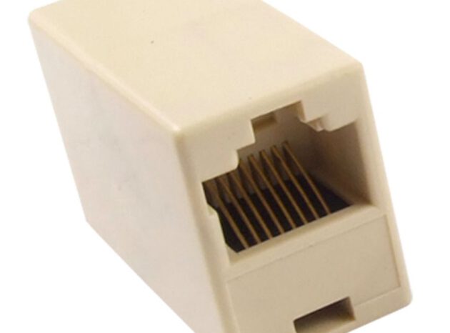 POWERTECH RJ45 εξάρτημα UTP μούφα CAB-N040, θηλυκό/θηλυκό, 8p8c, λευκό