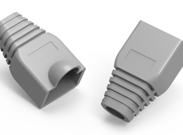 POWERTECH κάλυμμα για βύσμα δικτύου RJ45 CAB-N091, γκρι, 10τμχ