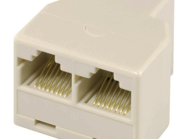 POWERTECH Αντάπτορας RJ45 (F) σε 2x RJ45 (F) CAB-N128, λευκό