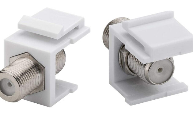 POWERTECH F-Coupler adapter CAB-N154 για patch panel, λευκό