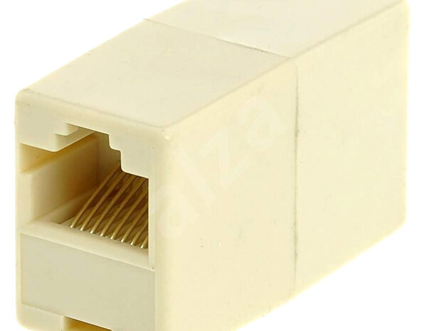 POWERTECH σύνδεσμος (μούφα) RJ45 UTP CAB-N182, 8p8c, λευκό, 5τμχ