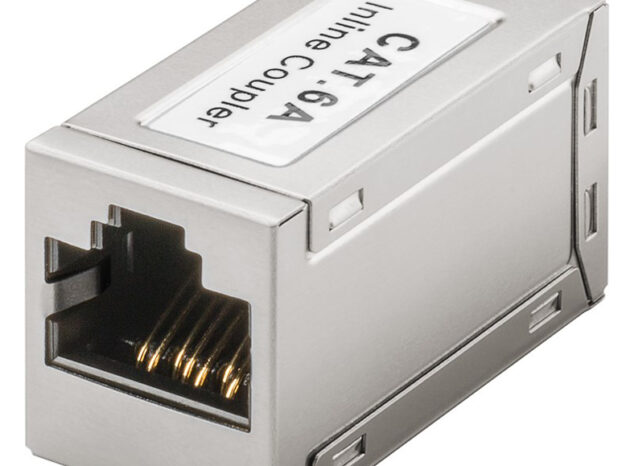 POWERTECH σύνδεσμος RJ45 Cat 6A CAB-N324, 500MHz, PoE+, ασημί