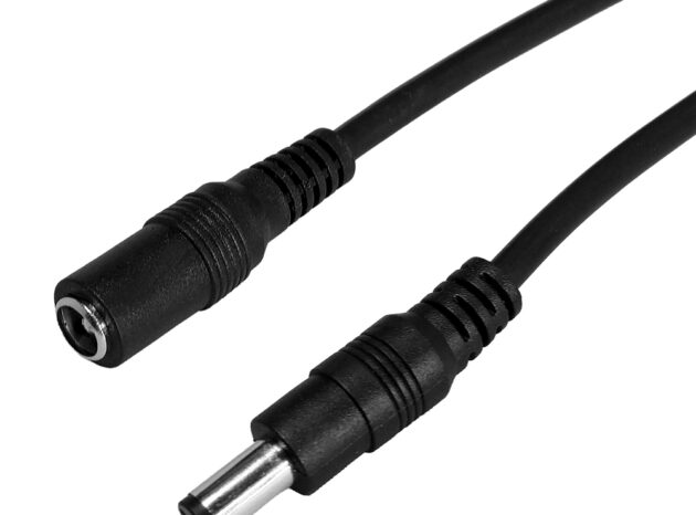 POWERTECH καλώδιο επέκτασης DC CAB-P030, 5.5 x 2.1mm, 10m, μαύρο