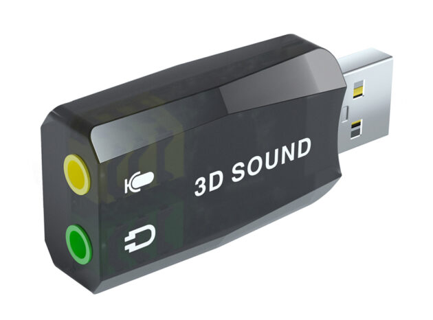 POWERTECH κάρτα ήχου USB CAB-U036, 5.1CH, έξοδος μικροφώνου & ακουστικού
